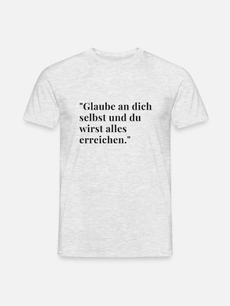 Motivation und Inspiration - Männer T-Shirt - Grau meliert