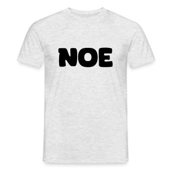 Name - Noe - Männer T-Shirt - Grau meliert - Vorne - AI Model Male 178 dark (178cm)