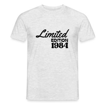 Limitierte Auflage Jahrgang 1984 - Männer T-Shirt - Grau meliert - Vorne - AI Model Male 178 dark (178cm)