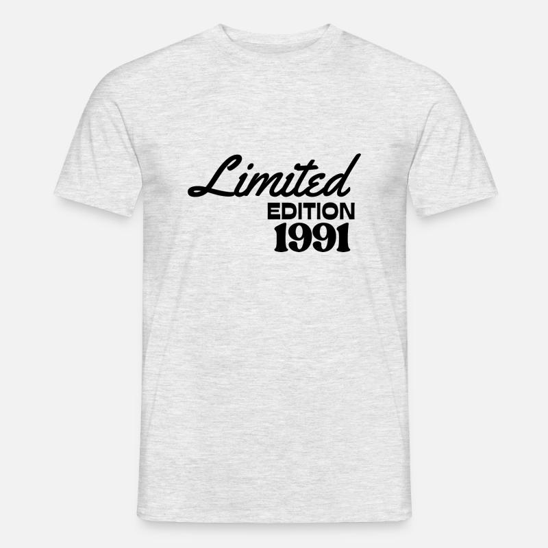 Begrænset udgave 1991 årgang - Mænd T-shirt - grå meleret