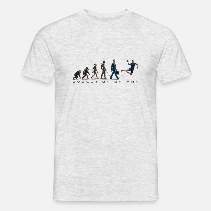 Evolution Handball 06 2024 Plan de travail 2 - T-shirt homme - gris chiné