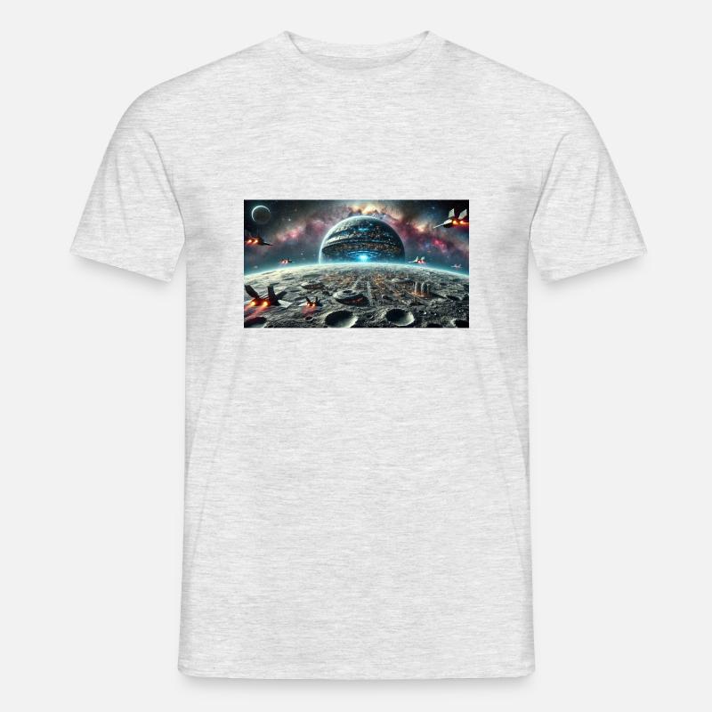 D53DE008 27AE 46F9 847A B0D700002407 - Männer T-Shirt - Grau meliert