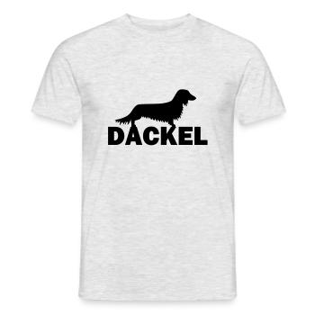 Dackel - Männer T-Shirt - Grau meliert - Vorne - AI Model Male 178 dark (178cm)