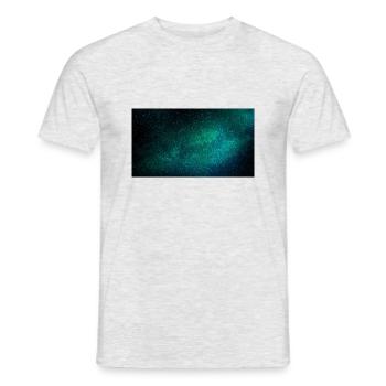 Starry sky turquoise - Men's T-Shirt - heather grey - Front - AI Model Male 178 dark (178cm)