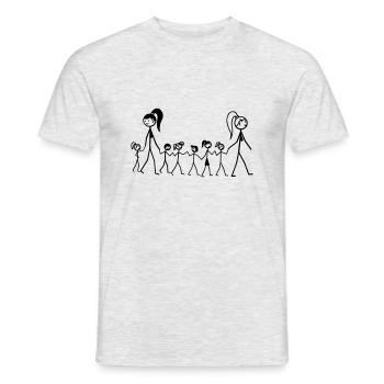 Kindertagesstätte - Männer T-Shirt - Grau meliert - Vorne - AI Model Male 178 dark (178cm)