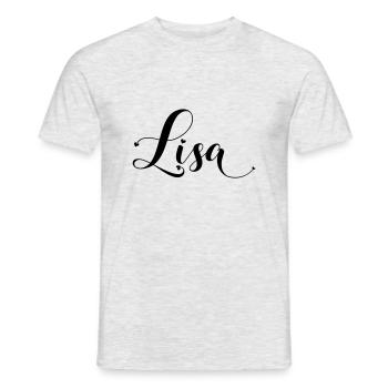 lisa - Männer T-Shirt - Grau meliert - Vorne - AI Model Male 178 dark (178cm)