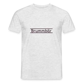Brummbär - Männer T-Shirt - Grau meliert - Vorne - AI Model Male 178 dark (178cm)