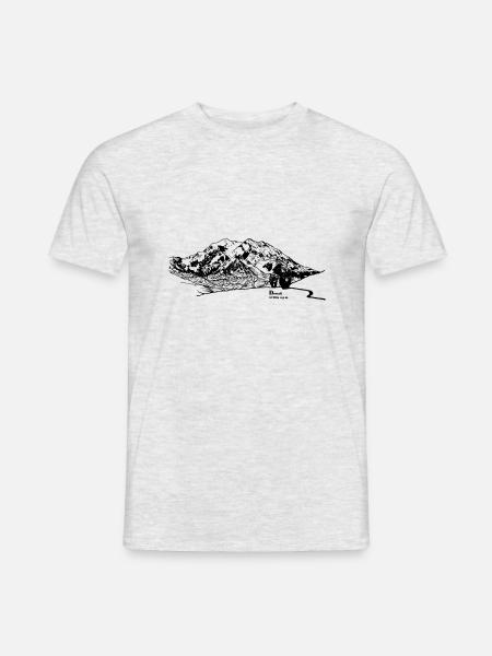 Denali men's t-shirt - Men's T-Shirt - heather grey