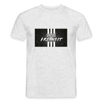 Große Freiheit - Männer T-Shirt - Grau meliert - Vorne - AI Model Male 178 dark (178cm)