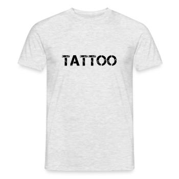 tattoo - Männer T-Shirt - Grau meliert - Vorne - AI Model Male 178 dark (178cm)
