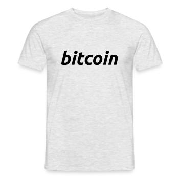 bitcoin - T-shirt homme - gris chiné - Devant - AI Model Male 178 dark (178cm)