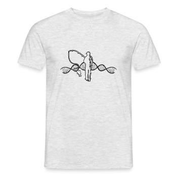 Pêche Pêcheur Pêche Pêche Hameçons de pêche - T-shirt homme - gris chiné - Devant - AI Model Male 178 dark (178cm)