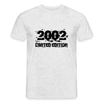 20. Geburtstag Geschenk 2002 Birthday cool - Männer T-Shirt - Grau meliert - Vorne - AI Model Male 178 dark (178cm)