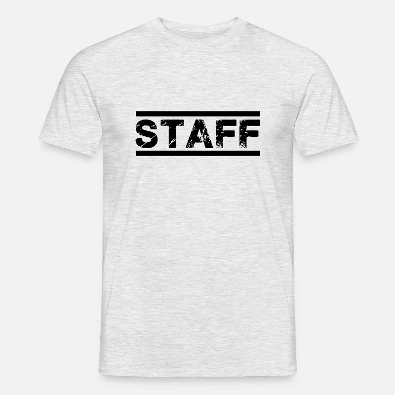 staff - Männer T-Shirt - Grau meliert