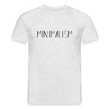 Minimalism - Männer T-Shirt - Grau meliert - Vorne - AI Model Male 178 dark (178cm)