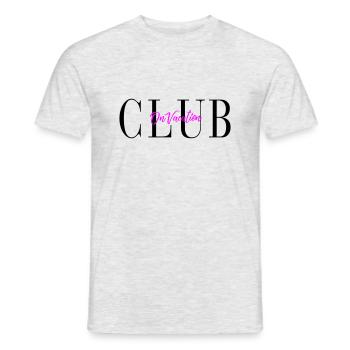 Club on vacation - Men's T-Shirt - heather grey - Front - AI Model Male 178 dark (178cm)