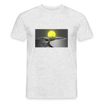 Landschaft - Männer T-Shirt - Grau meliert - Vorne - AI Model Male 178 dark (178cm)