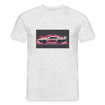 Splash Racecar - Männer T-Shirt - Grau meliert - Vorne - AI Model Male 178 dark (178cm)