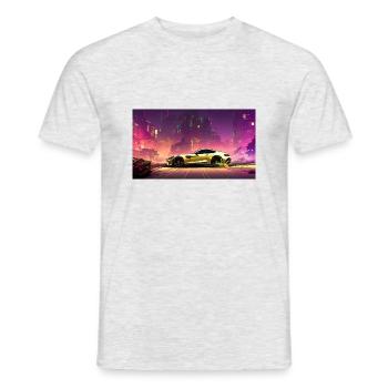 Amg GT 2014 - Männer T-Shirt - Grau meliert - Vorne - AI Model Male 178 dark (178cm)