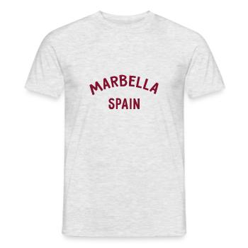 Marbella Espagne Espagne España - T-shirt homme - gris chiné - Devant - AI Model Male 178 dark (178cm)