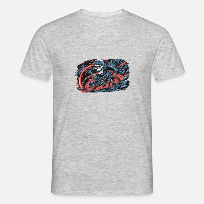 Grave Digger Trails - Männer T-Shirt - Grau meliert