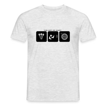 Dart Darten Sport Unterhaltung Freizeit Hobby - Männer T-Shirt - Grau meliert - Vorne - AI Model Male 178 dark (178cm)
