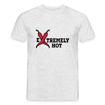 scharf - Männer T-Shirt - Grau meliert - Vorne - AI Model Male 178 dark (178cm)
