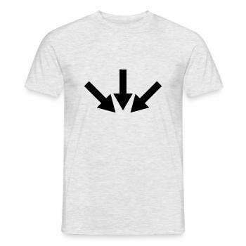 pfeile - Männer T-Shirt - Grau meliert - Vorne - AI Model Male 178 dark (178cm)