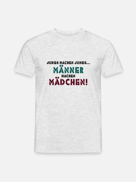 JUNGS MACHEN JUNGS - Männer T-Shirt - Grau meliert