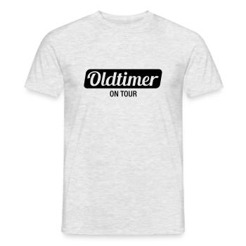 oldtimer_on_tour_f1 - Männer T-Shirt - Grau meliert - Vorne - AI Model Male 178 dark (178cm)