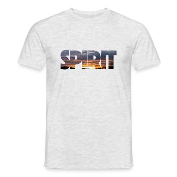 Spirit - Sunset - Männer T-Shirt - Grau meliert - Vorne - AI Model Male 178 dark (178cm)