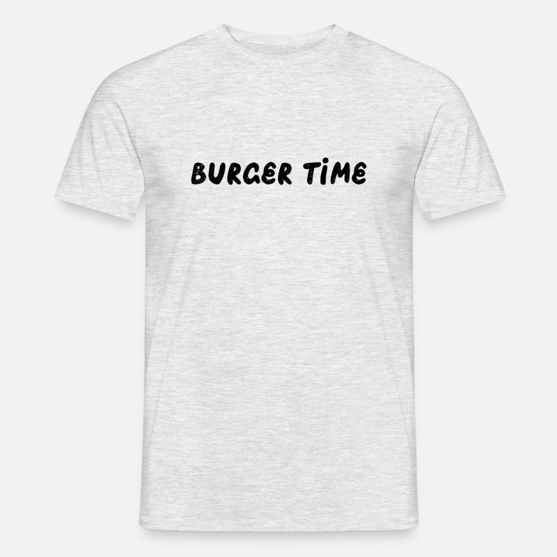 Burger Time - Men's T-Shirt - heather grey
