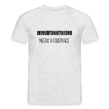 funny craftsmen design birthday present arborists - Männer T-Shirt - Grau meliert - Vorne - AI Model Male 178 dark (178cm)