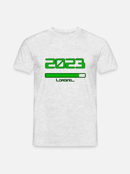 Loading 2023 - Männer T-Shirt - Grau meliert