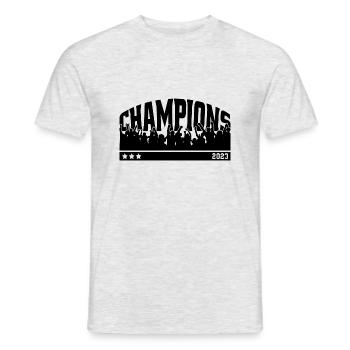 Champions 2023 - T-shirt homme - gris chiné - Devant - AI Model Male 178 dark (178cm)
