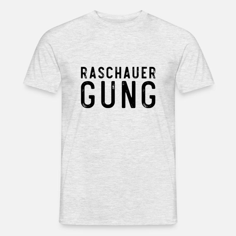 Raschauer Gung - Männer T-Shirt - Grau meliert