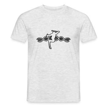 Ski Design Skieur Ski Tenue De Ski - T-shirt homme - gris chiné - Devant - AI Model Male 178 dark (178cm)