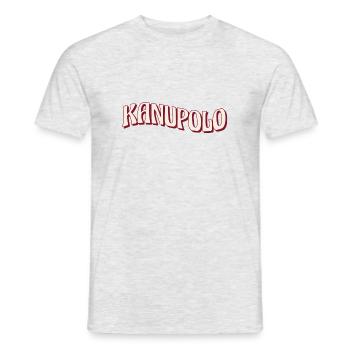 Kanupolo Wellen Logo - Männer T-Shirt - Grau meliert - Vorne - AI Model Male 178 dark (178cm)