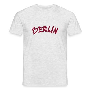 Berlin - Allemagne - Allemagne - Porte de Brandebourg - T-shirt homme - gris chiné - Devant - AI Model Male 178 dark (178cm)