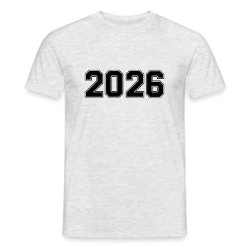 2026 - Men's T-Shirt - heather grey - Front - AI Model Male 178 dark (178cm)