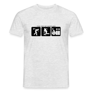 Bowling Bowling Pins Sports Bowling Club Jersey - T-shirt homme - gris chiné - Devant - AI Model Male 178 dark (178cm)