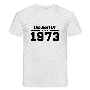 The best of 1973 - Männer T-Shirt - Grau meliert - Vorne - AI Model Male 178 dark (178cm)