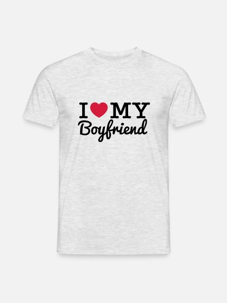 i love my boy - Men's T-Shirt - heather grey
