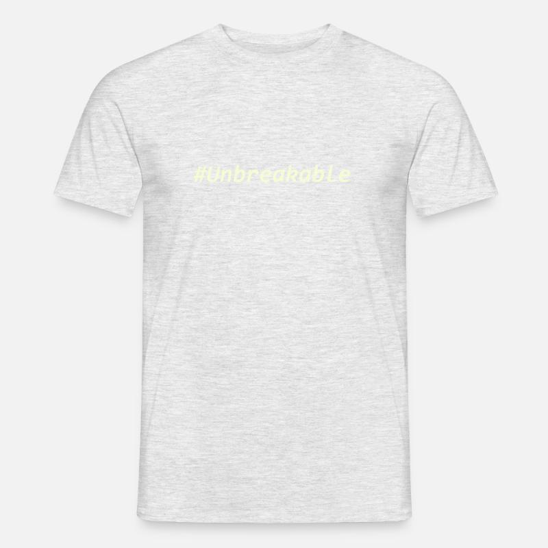 Unbreakable - Männer T-Shirt - Grau meliert