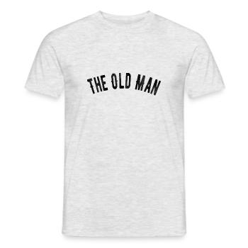 The Old Man Dad Fathers Day Gift - Men's T-Shirt - heather grey - Front - AI Model Male 178 dark (178cm)