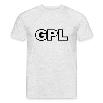 GPL - T-shirt homme - gris chiné - Devant - AI Model Male 178 dark (178cm)