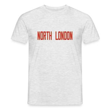 Nord-London - Männer T-Shirt - Grau meliert - Vorne - AI Model Male 178 dark (178cm)