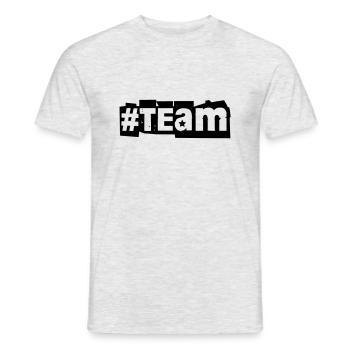 #team team team group colleagues JGA - Men's T-Shirt - heather grey - Front - AI Model Male 178 dark (178cm)