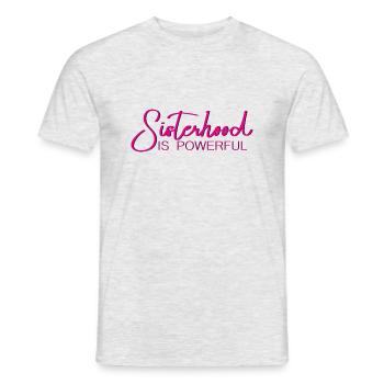 Sisterhood is Powerful 10 - Männer T-Shirt - Grau meliert - Vorne - AI Model Male 178 dark (178cm)