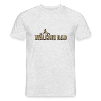 THE WALKING DAD Zombie Design - Men's T-Shirt - heather grey - Front - AI Model Male 178 dark (178cm)